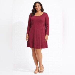 NEW Old Navy Women’s Scarlet Fit & Flare Rib-Knit Sweater Dress 759155 Size XL